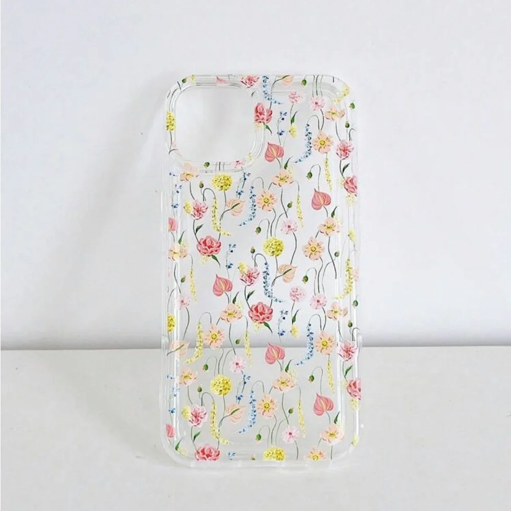 ⚠️Clearance iPhone 14/Pro/Pro Max Clear Floral Phone Case - Picture 2 of 5